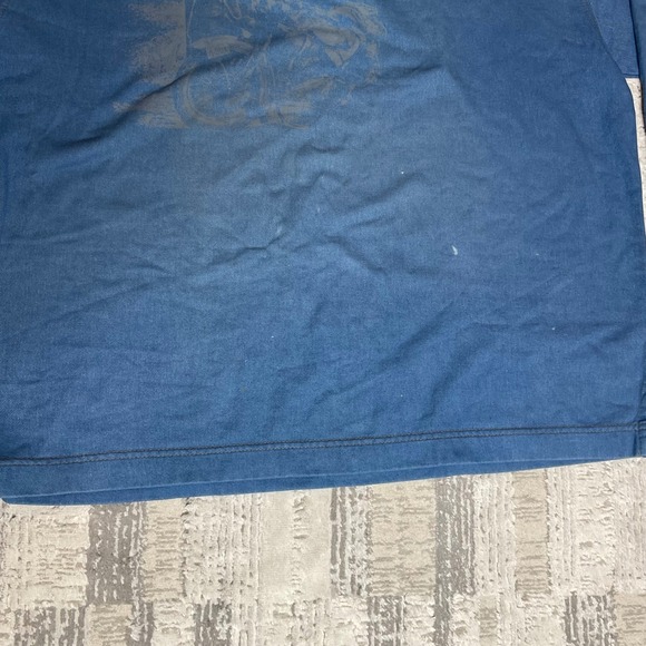 Vintage Made USA Harley Davidson Mens Long Sleeve Henley Shirt Blue HOG 3XL - Picture 5 of 16